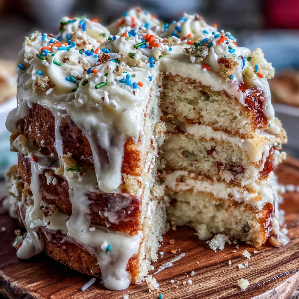 Charming Graduation Sprinkle Cake
