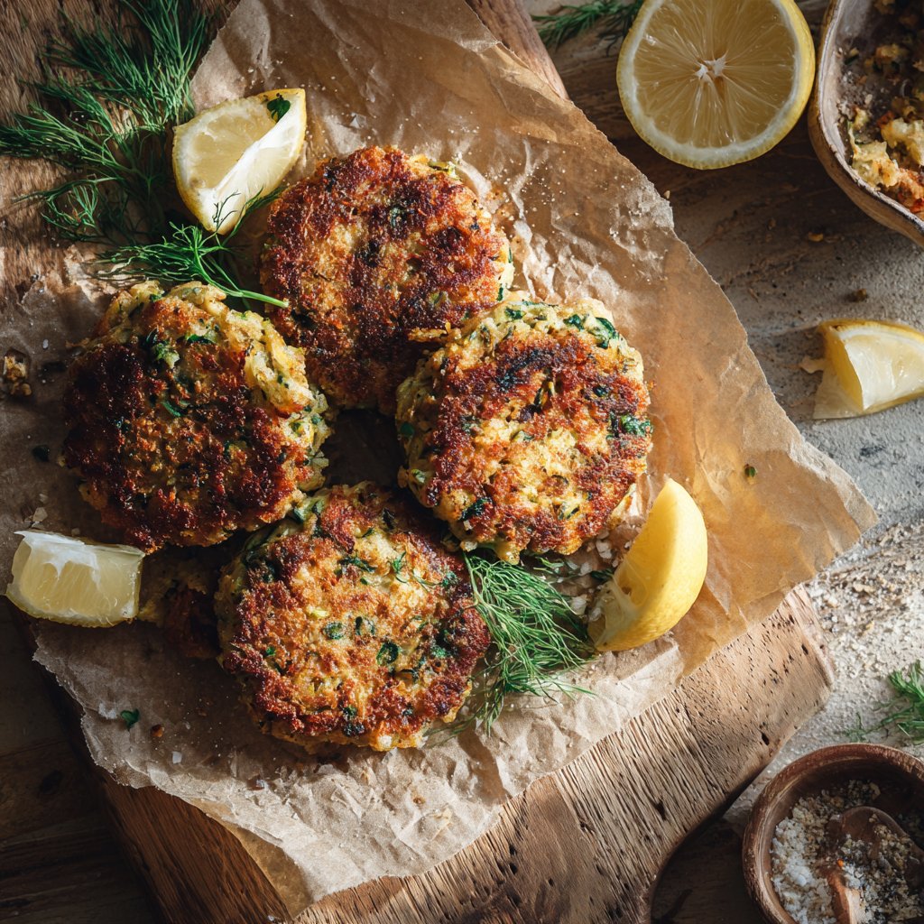 Savory Salmon and Zucchini Cakes