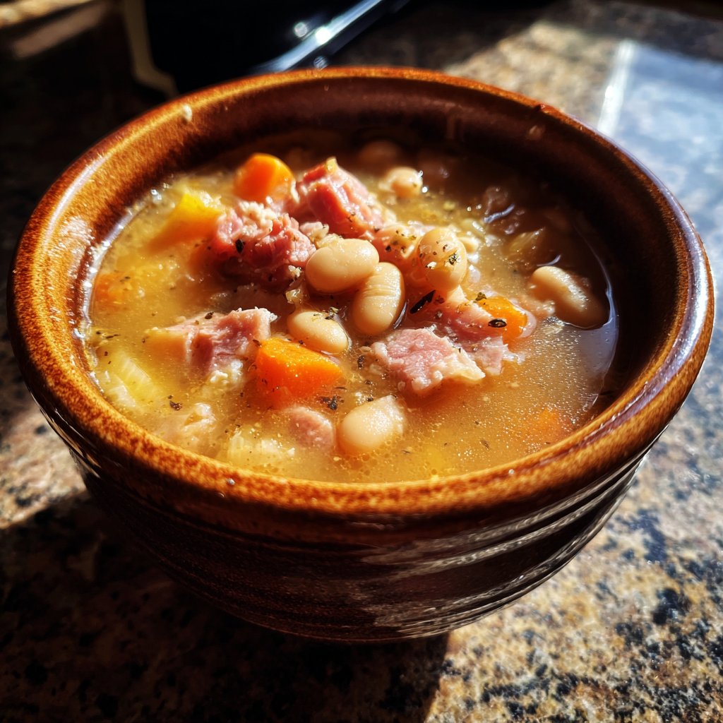 One Bowl Ham and Bean Soup