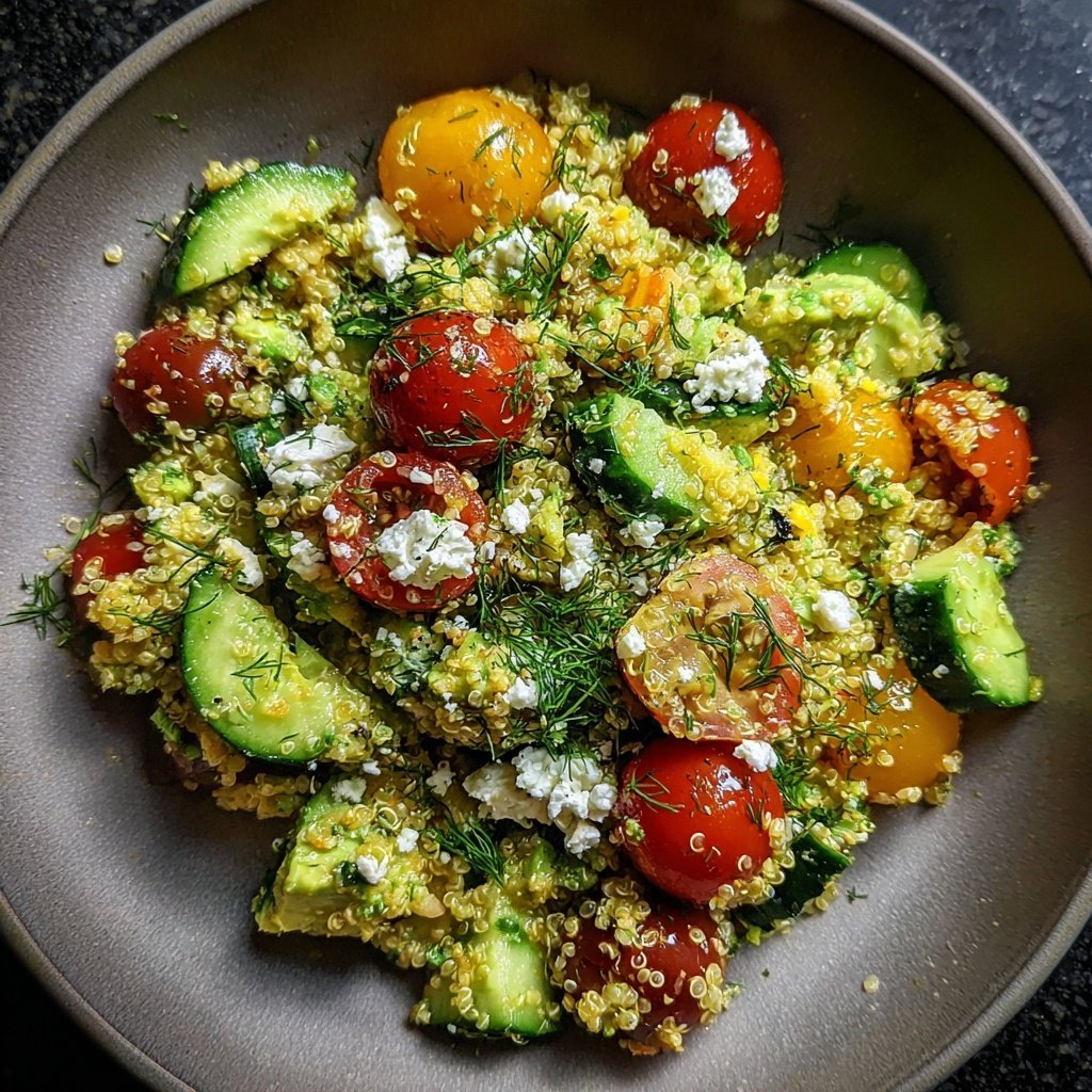 Healthy Avocado Quinoa Salad