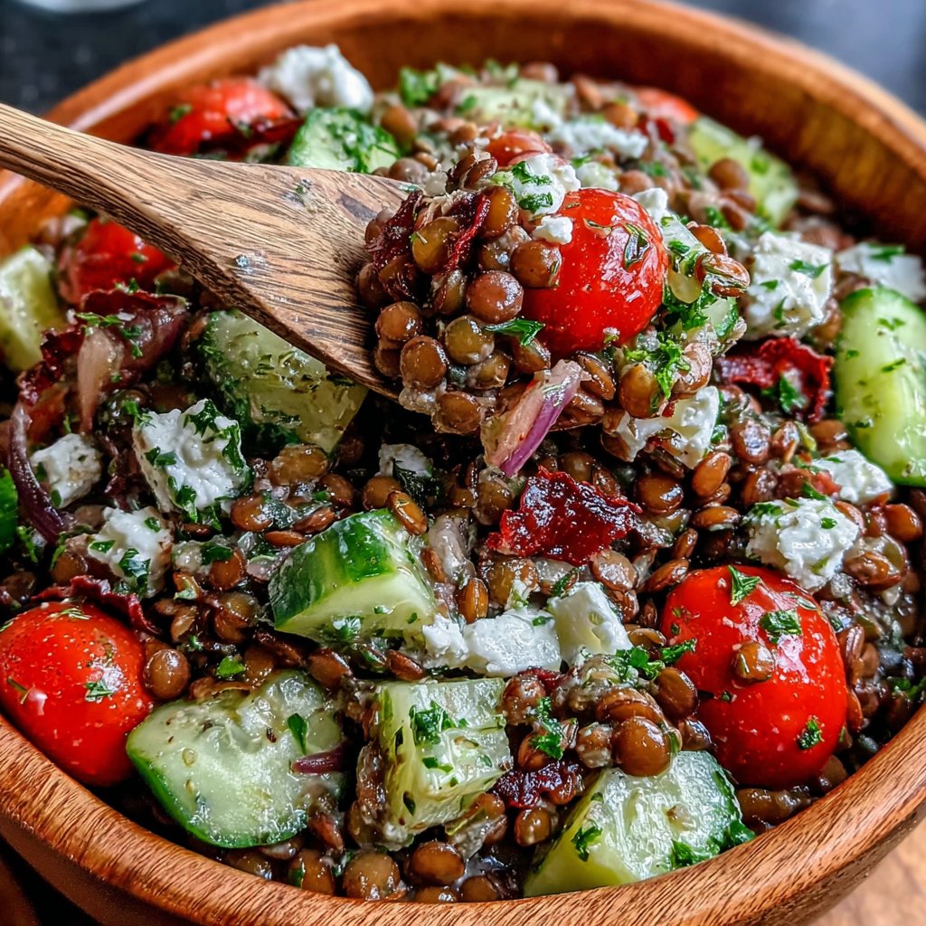 Savory Lentil Lunch Salad