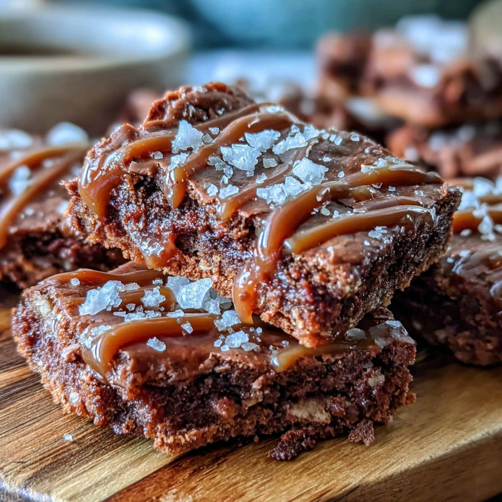 Salted Caramel Brownie Crisps